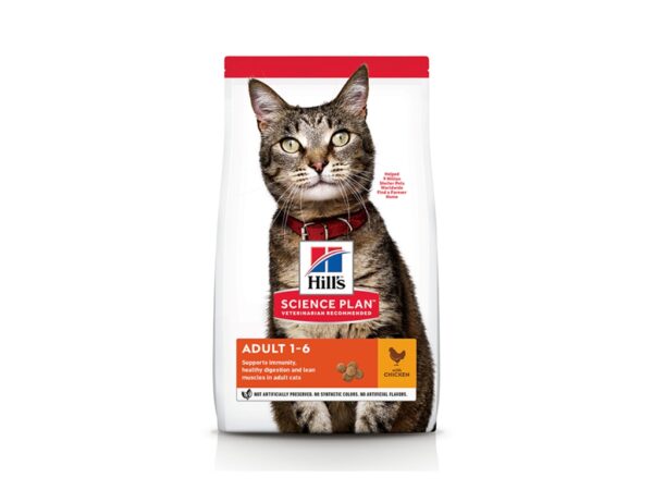 Hill's Science Plan Adult Cat Food with Chicken - 3kg