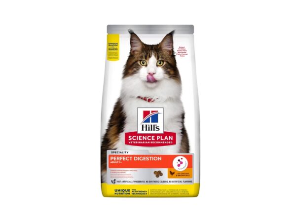 Hill’s Science Plan Perfect Digestion Adult 1+ Cat Food with Chicken & Brown Rice - 1.5kg