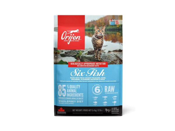 Orijen Six Fish Formula Protein-Rich Grain Free Diet Cat Dry Food - 1.8kg