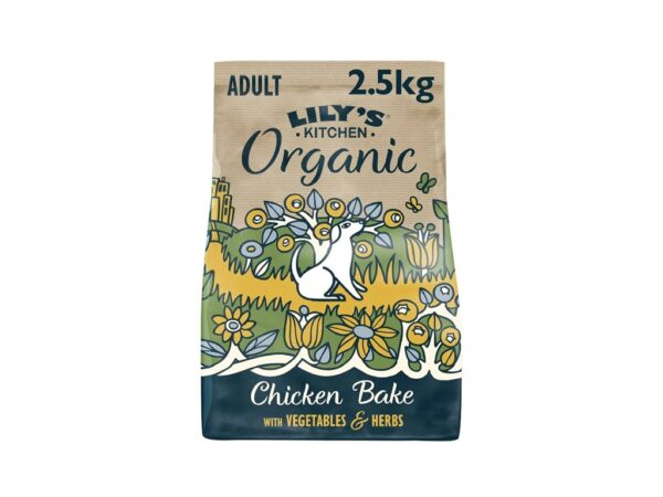 Lily's Kitchen Organic Chicken Bake with Vegetable & Herb Adult Dry Dog Food - 2.5KG