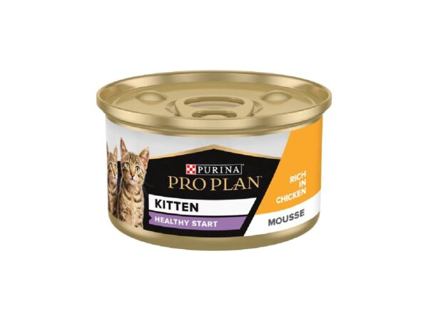 Purina Pro Plan Baby Kitten Mousse Healthy Start, Wet Cat Food, rich in Chicken, 24 x 85g
