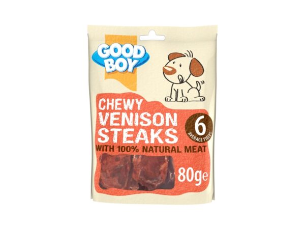 Armitage Chewy Venison Steaks - 80g