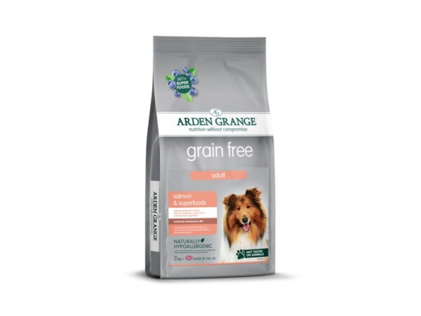 Arden Grange Grain Free Adult Salmon Dog Dry Food - 2kg