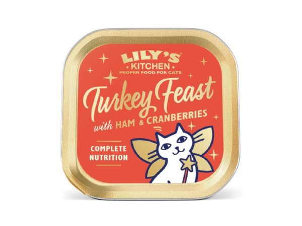 Lily's Kitchen Cat Christmas Turkey and Ham Feast - 85G