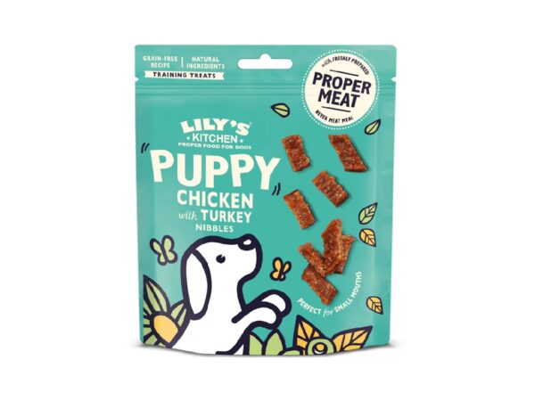 Lily's Kitchen Chicken & Turkey Nibbles Puppy Treats 70G