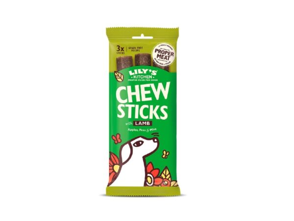 Lily's Kitchen Dog Chew Sticks w/ Lamb Dog Treats - LAMB/120G