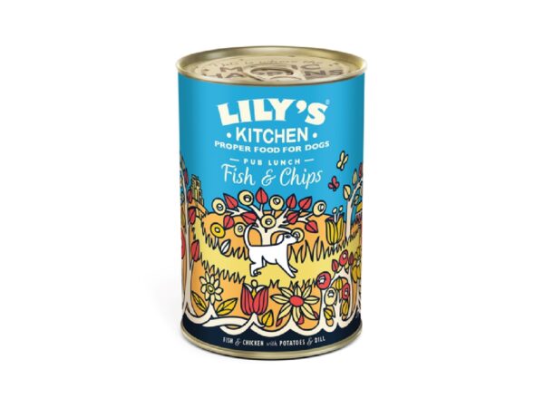 Lily's Kitchen Fish & Chips Wet Dog Food 400g