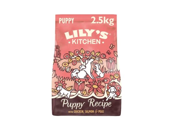 Lilys Kitchen Puppy Recipe with Chicken, Salmon & Peas Dry Food - 2.5KG
