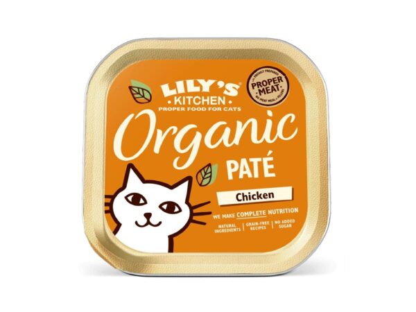 Lily's Kitchen Organic Chicken Pate Wet Cat Food - 85G
