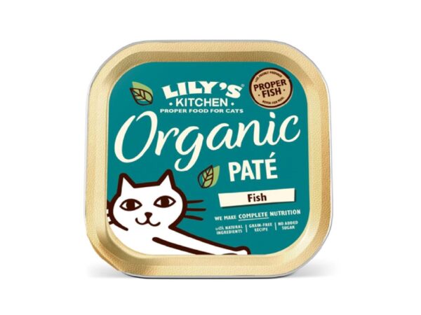 Lily's Kitchen Organic Fish Pate Wet Cat Food - 85G