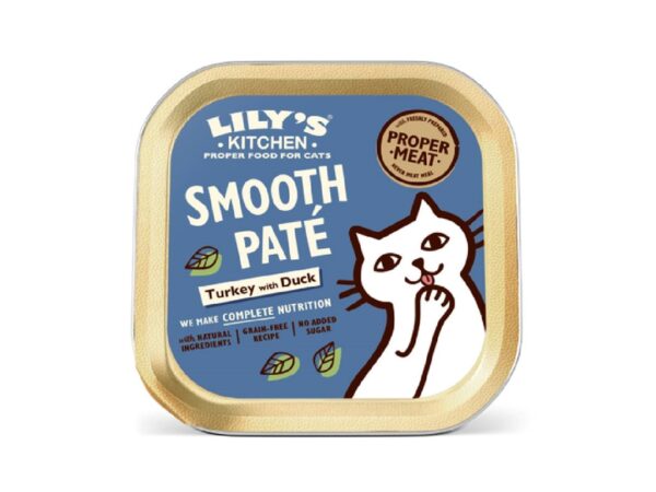Lily's Kitchen Turkey & Duck Pate Wet Cat Food - 85g