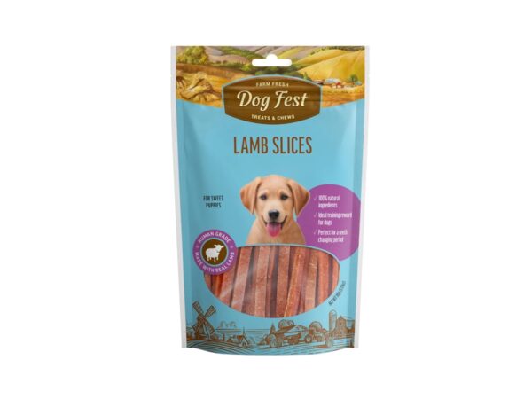 Dog Fest Lamb Slices for Puppies - 90g