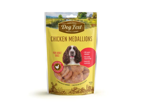 Dog Fest Chicken Medallions for Adult Dogs - 90g
