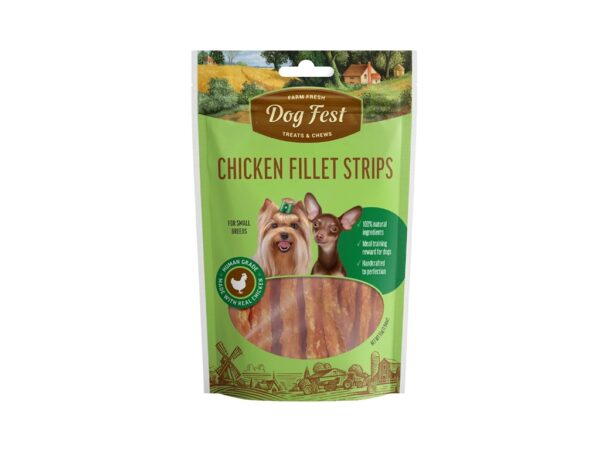 Dog Fest Chicken Fillet Strips for Mini-Dogs - 55g