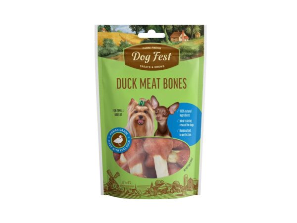 Dog Fest Duck Meat Bones for Mini-Dogs - 55g
