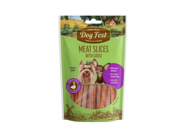 Dog Fest Slices with Goose for Small Breeds - 55g