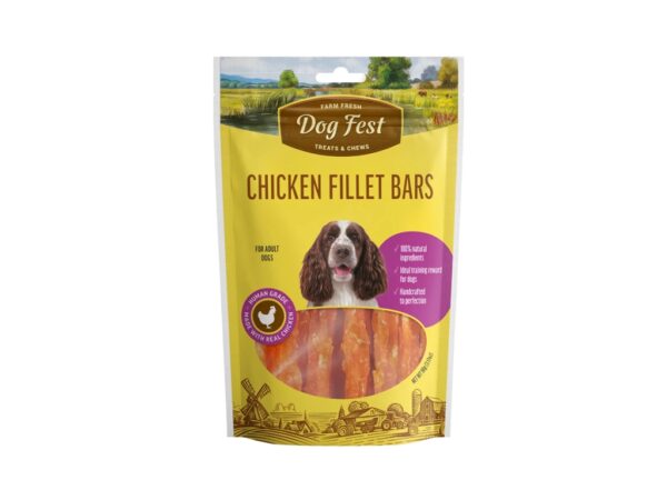 Dog Fest Chicken Fillet Bars for Adult Dogs - 90g
