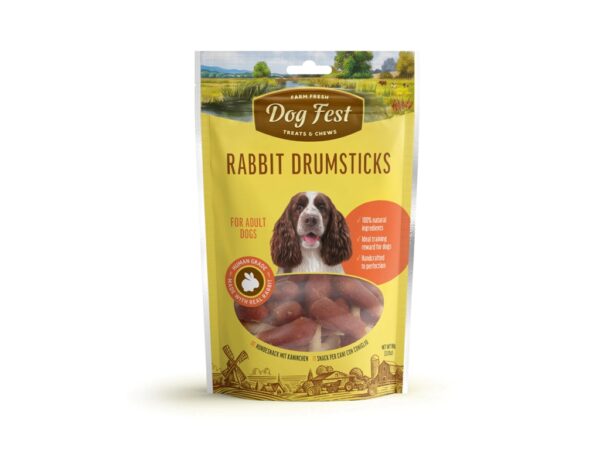 Dog Fest Rabbit Drumsticks for Adult Dogs- 90g