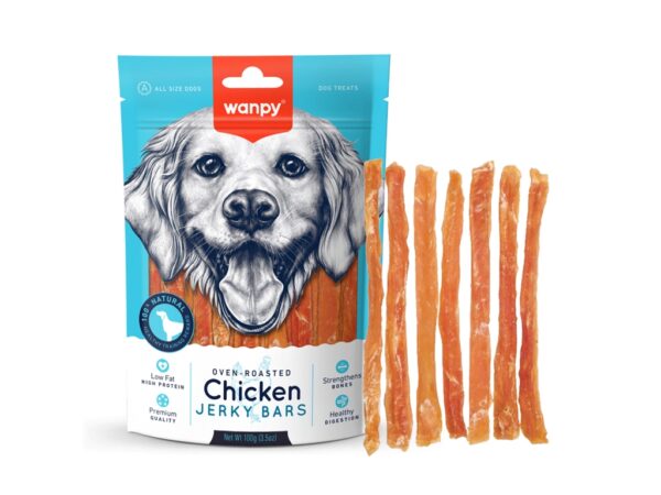 Wanpy Chicken Jerky Bars - 100g