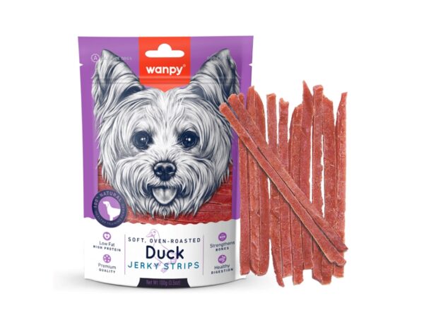 Wanpy Soft Duck Jerky Strips - 100g