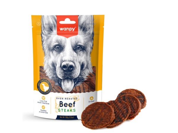 Wanpy Grilled Beef Steaks - 100g
