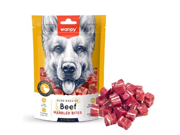 Wanpy Beef Marbled Bites - 100g