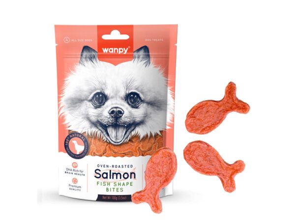 Wanpy Salmon Fish Shape Bites - 100g