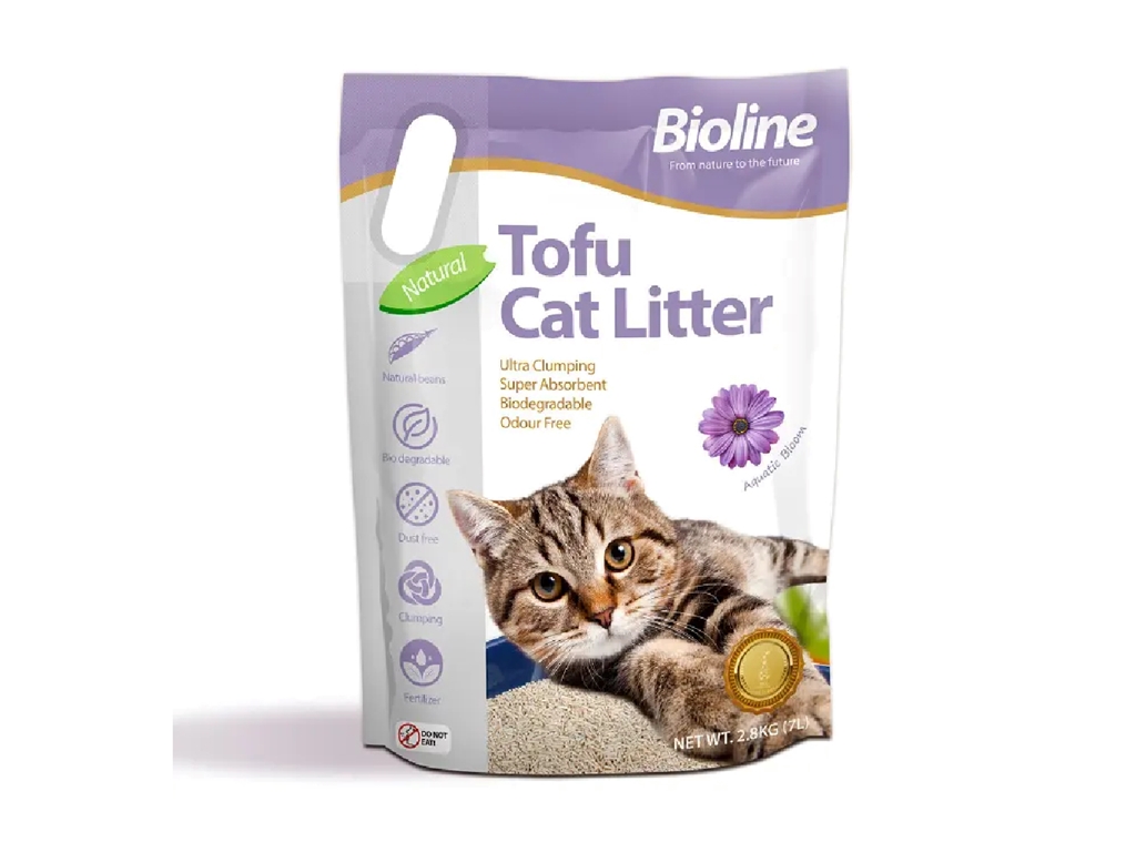 Bioline Tofu Cat Litter - Aquatic Bloom Fragrance 7L