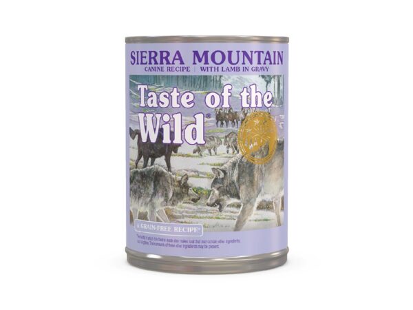 Taste of the Wild Sierra Mountain Canine Recipe with Lamb in Gravy Wet Dog Food 390g