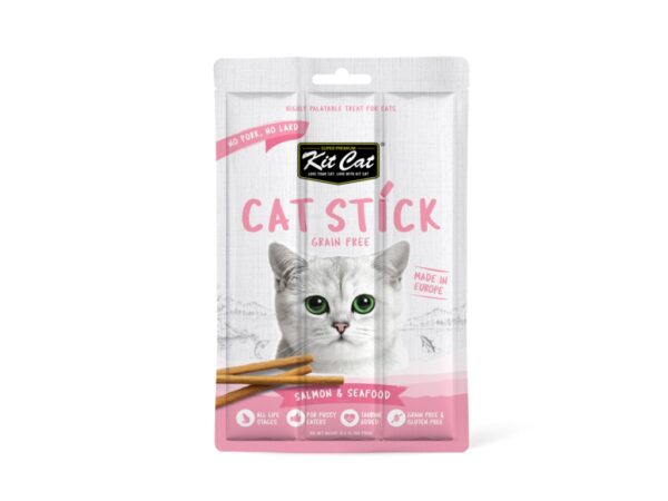 Kit Cat Grain Free Cat Stick Salmon & Seafood 15g