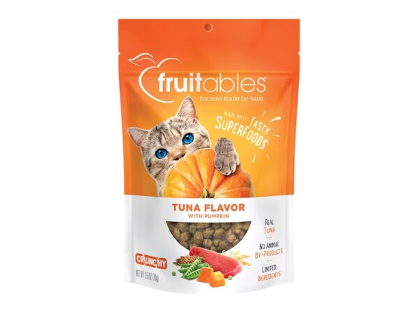 Fruitables Tuna Flavor with Pumpkin Cat Treats - 70g