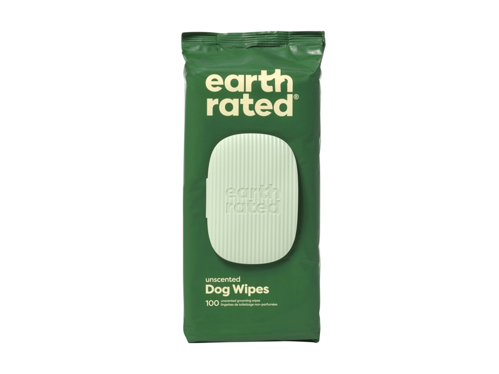 Earth Rated Dog Wipes Unscented - 100 Count