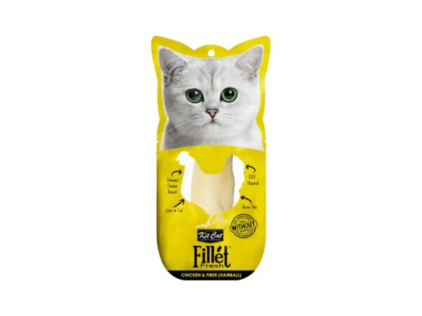 Kit Cat Fillet Fresh Chicken and Fiber (Hairball) 30g