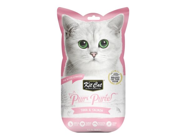 Kit Cat Purr Puree Tuna & Salmon 4x15g