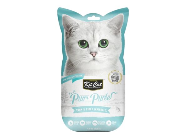 Kit Cat Purr Puree Chicken & Smoked Fish 4x15g