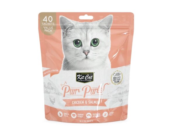CKit Cat Purr Puree Chicken & Salmon (40 Sachets)