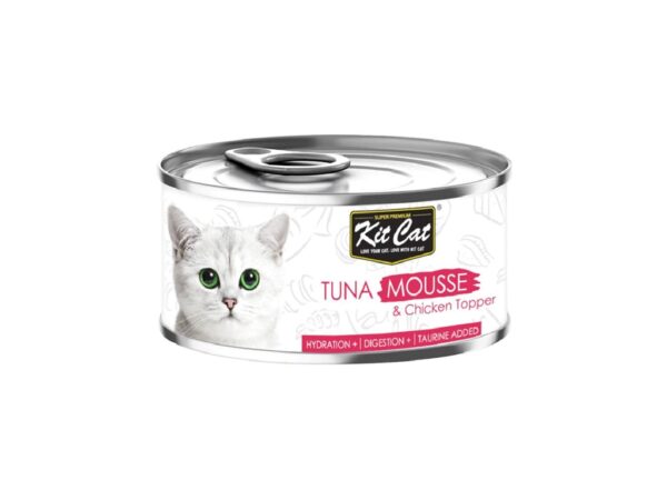 Kit Cat Tuna Mousse with Chicken Topper 80g