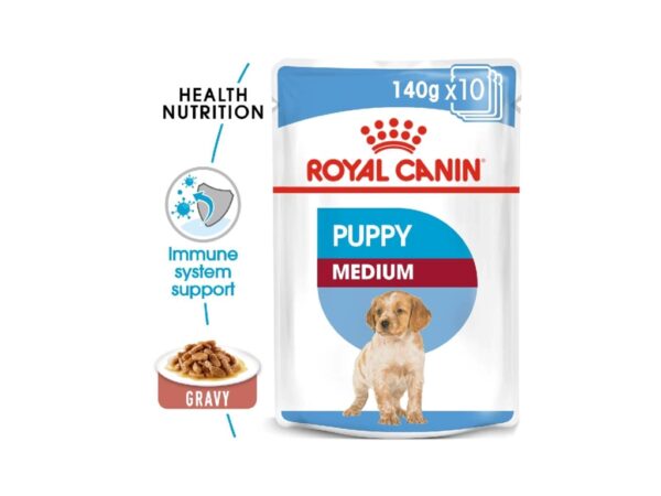 Size Health Nutrition Medium Puppy (WET FOOD - Pouches) 10 x 140g