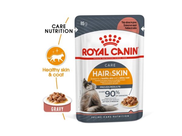 Feline Care Nutrition Hair & Skin Gravy (WET FOOD - Pouches) 12x85g