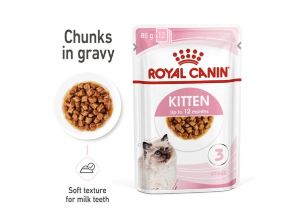 Feline Health Nutrition Kitten Gravy (WET FOOD - Pouches) 12 x 85g