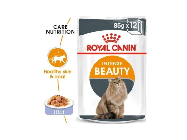 Feline Care Nutrition Hair & Skin Jelly (WET FOOD - Pouches) 12x85g