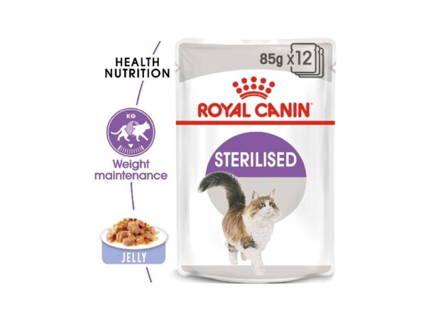Feline Health Nutrition Sterilised Jelly (WET FOOD - Pouches) 12 x 85g