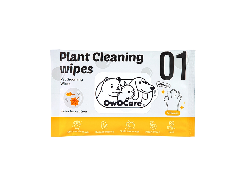 Pet Wipes Glove Fallen Leaves Scent (5pcs)